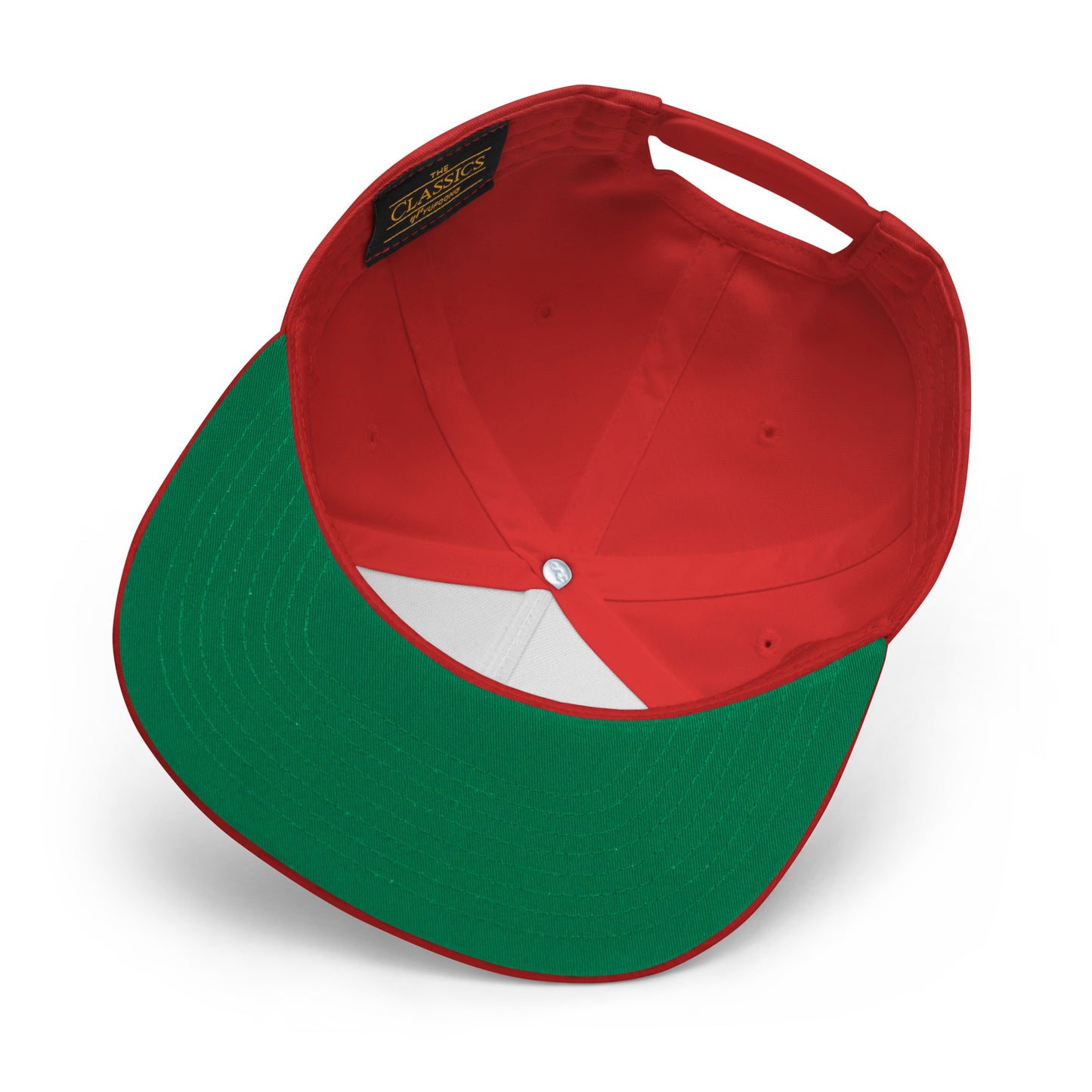 OK Classic Red 5-panel Flat Bill Cap