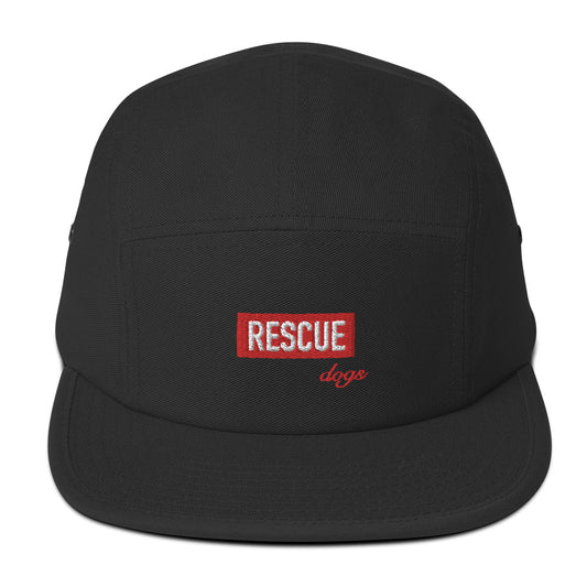 Rescue Dogs Five Panel Cap - Black