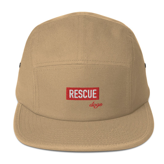 Rescue Dogs Five Panel Cap - Khaki