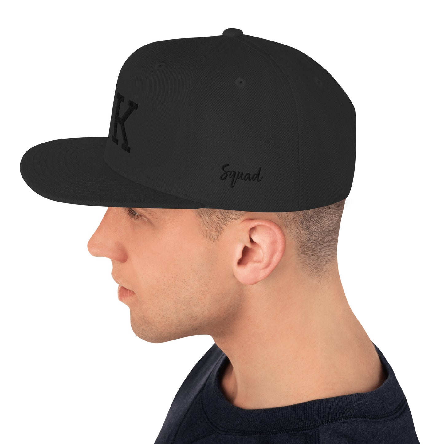 Blacked Out OK Classic Snapback Hat