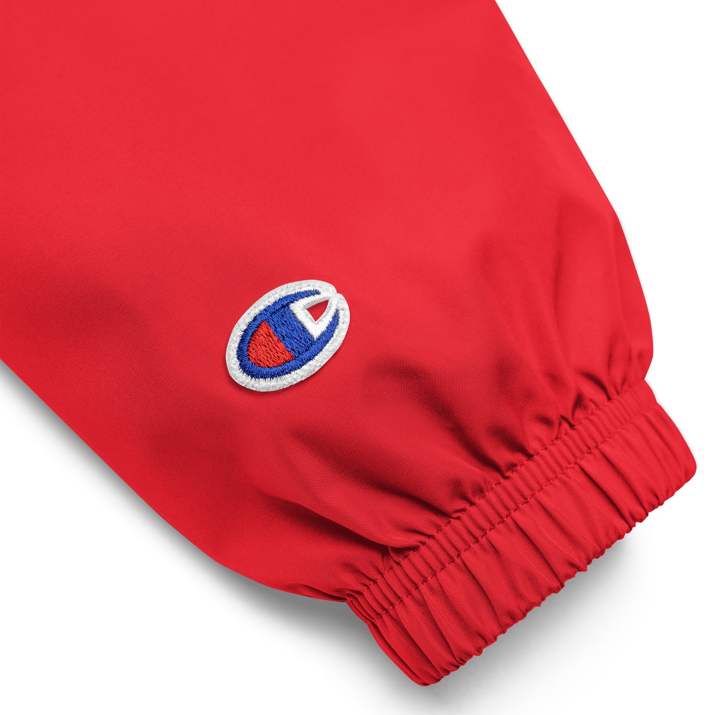 OK Squad Embroidered Champion Packable Jacket - Red