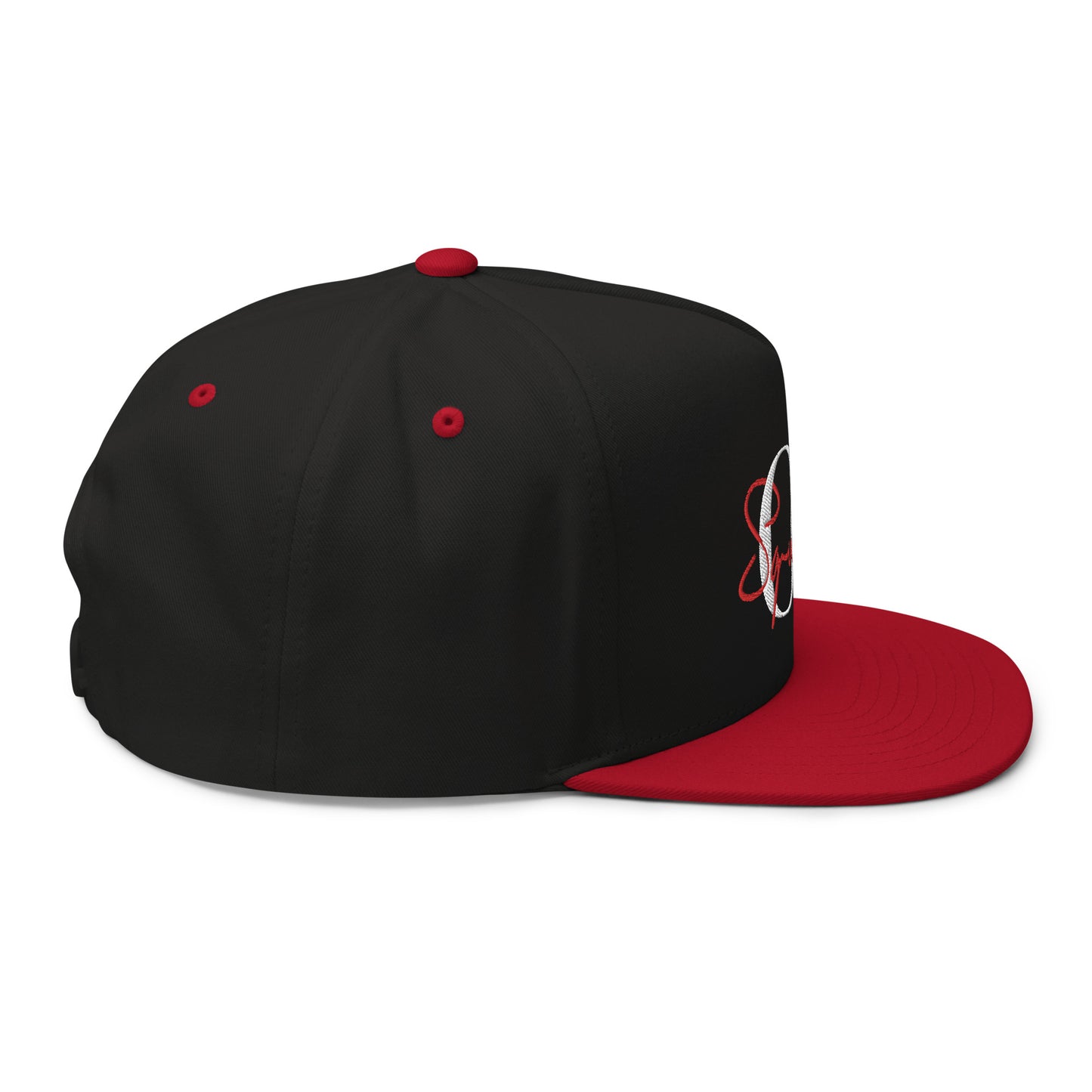 OK Squad 5-panel Flat Bill Cap - Black/Red