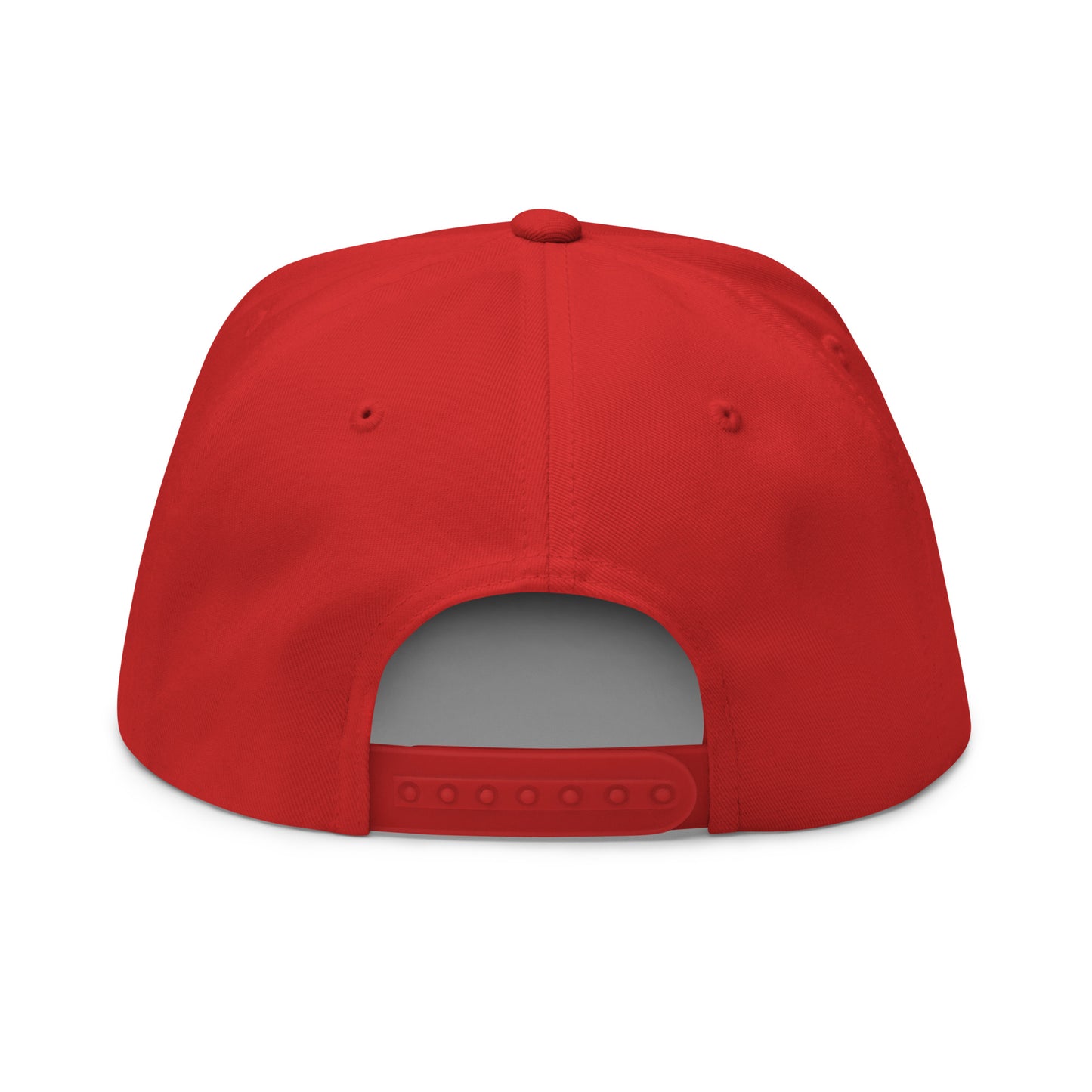 OK Squad 5-Panel Flat Bill Cap - Red/Yellow