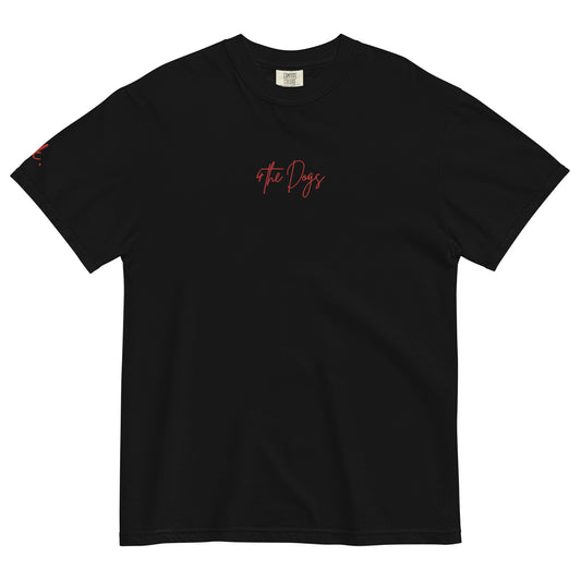 4 the Dogs - Black - Unisex garment-dyed heavyweight t-shirt