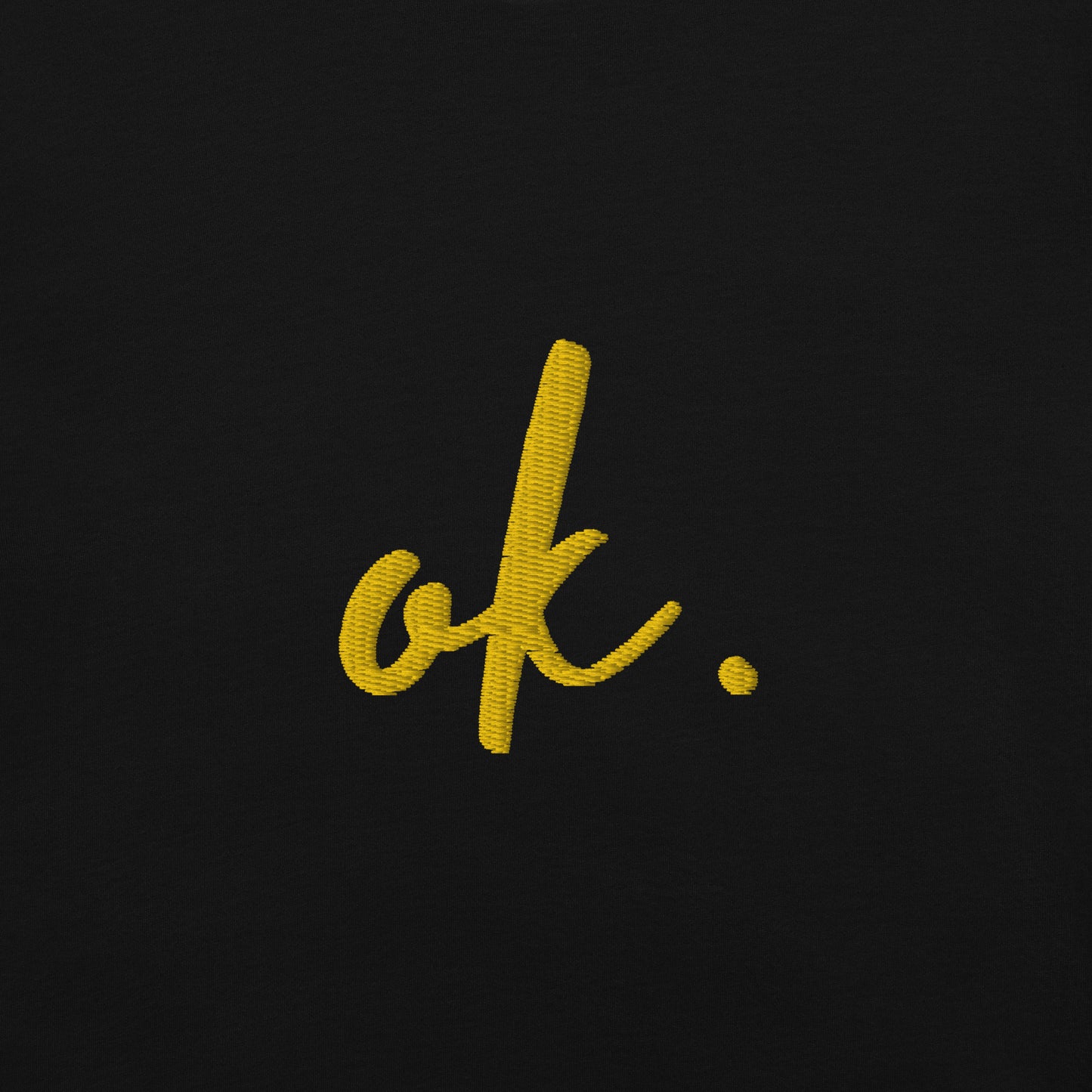 OK Squad Script Unisex garment-dyed heavyweight t-shirt - Black