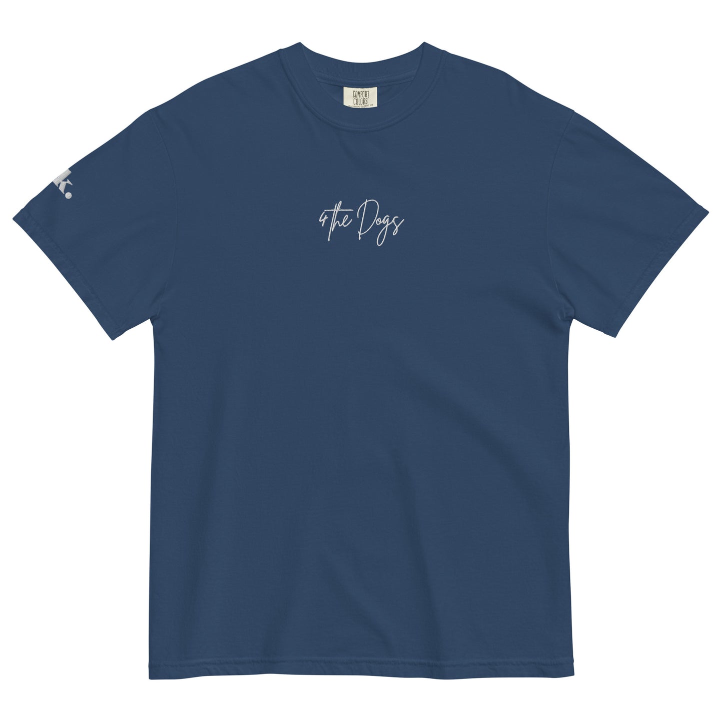 4 the Dogs - Navy - Unisex garment-dyed heavyweight t-shirt