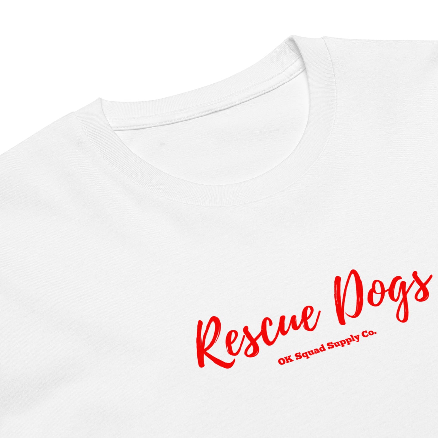 Rescue Dogs White Unisex premium t-shirt