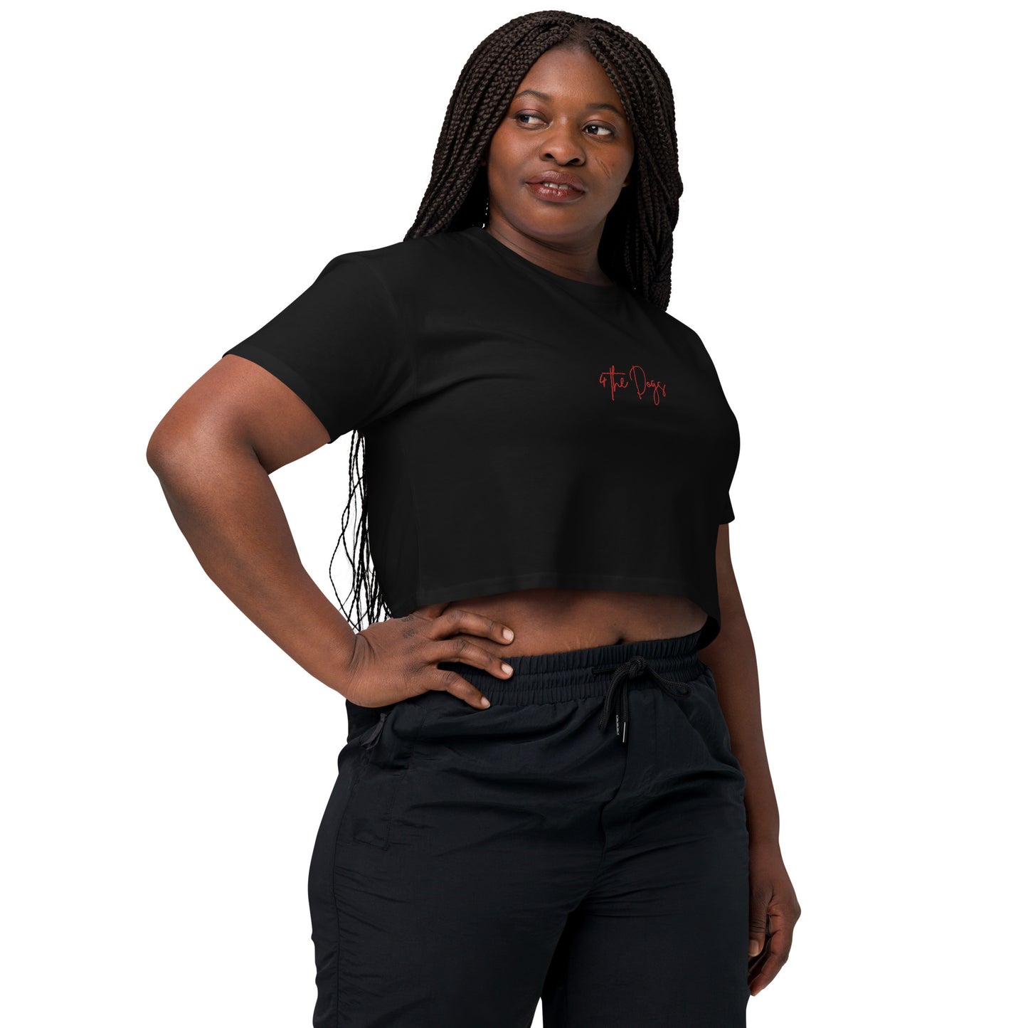 4 the Dogs Women’s crop top - Black