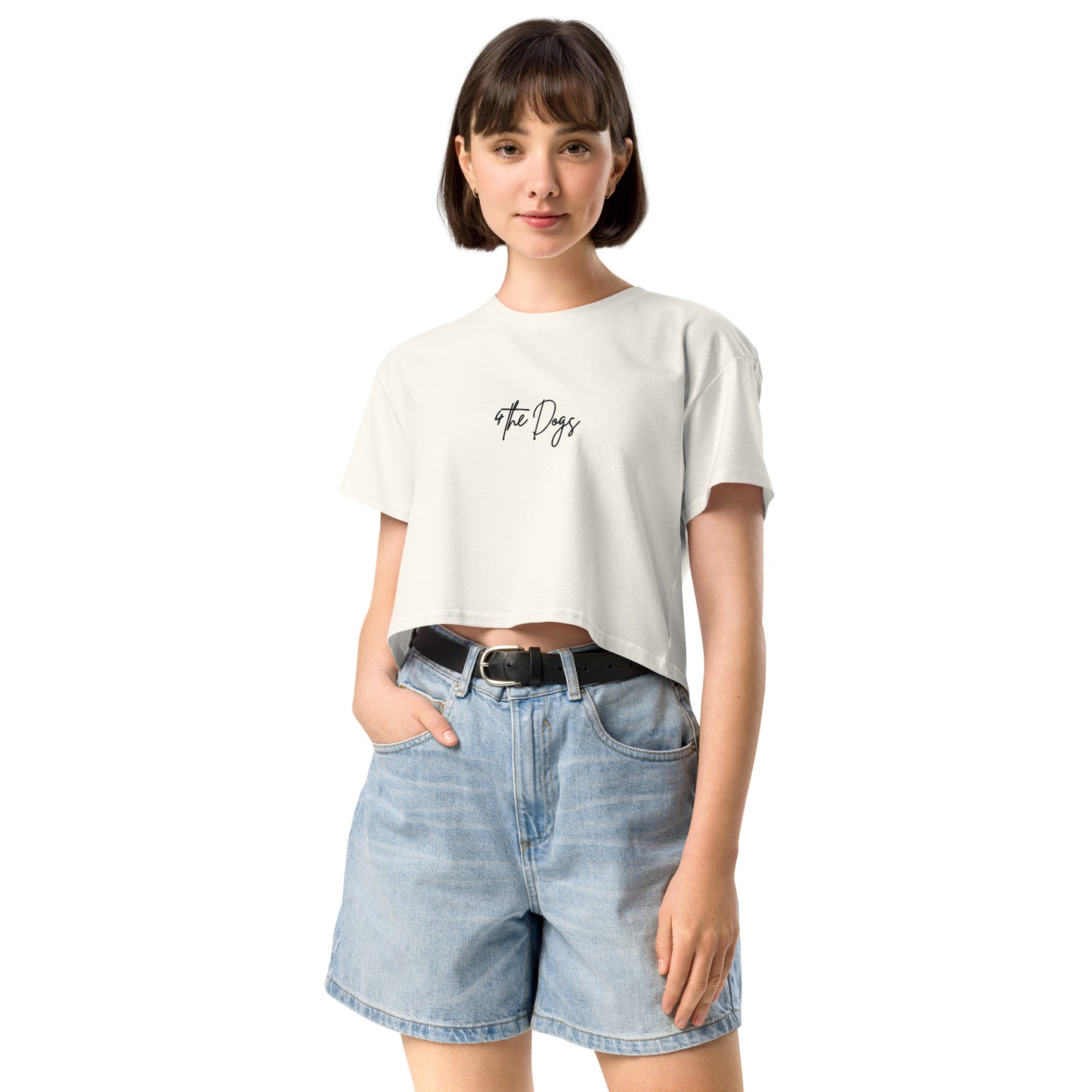 4 the Dogs Women’s crop top - Off-white