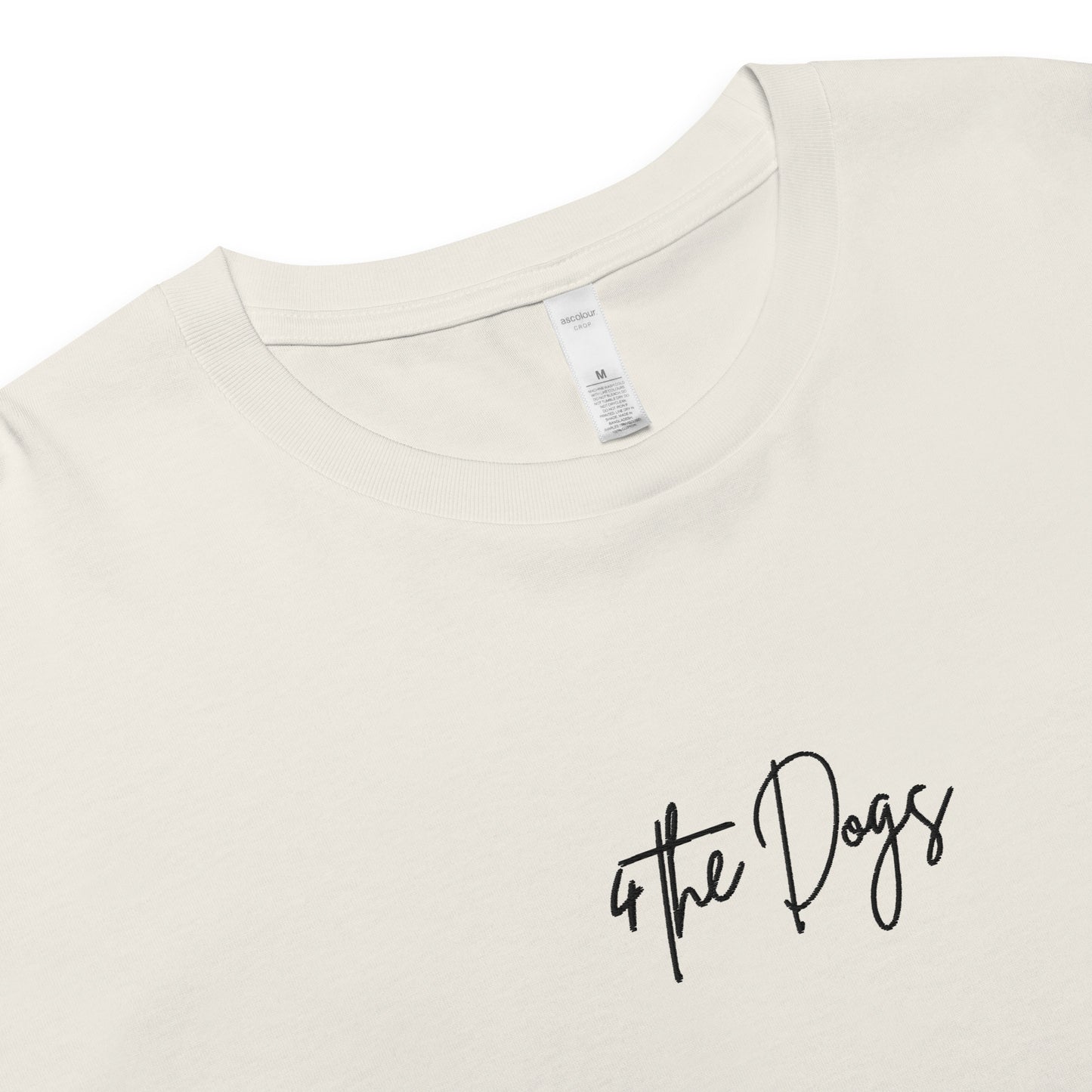 4 the Dogs Women’s crop top - Off-white