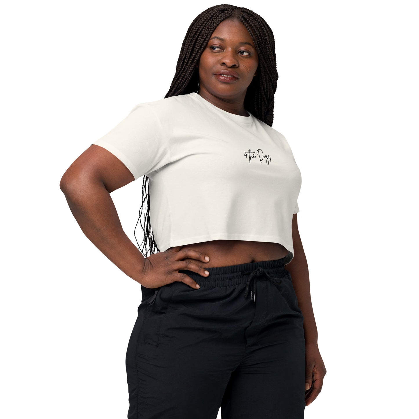 4 the Dogs Women’s crop top - Off-white