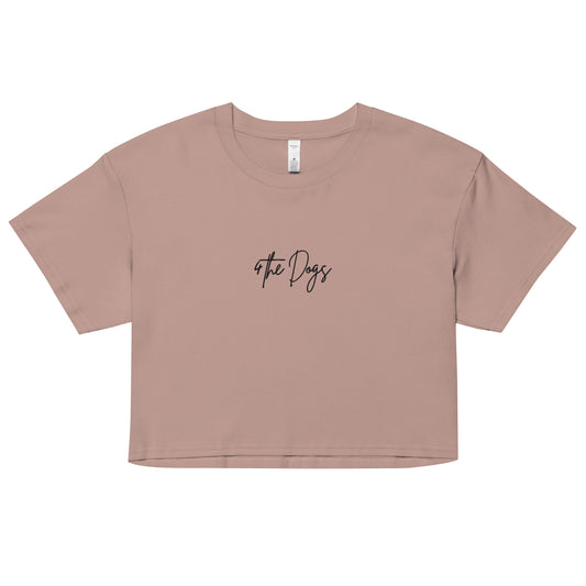 4 the Dogs Women’s crop top - Hazy Pink