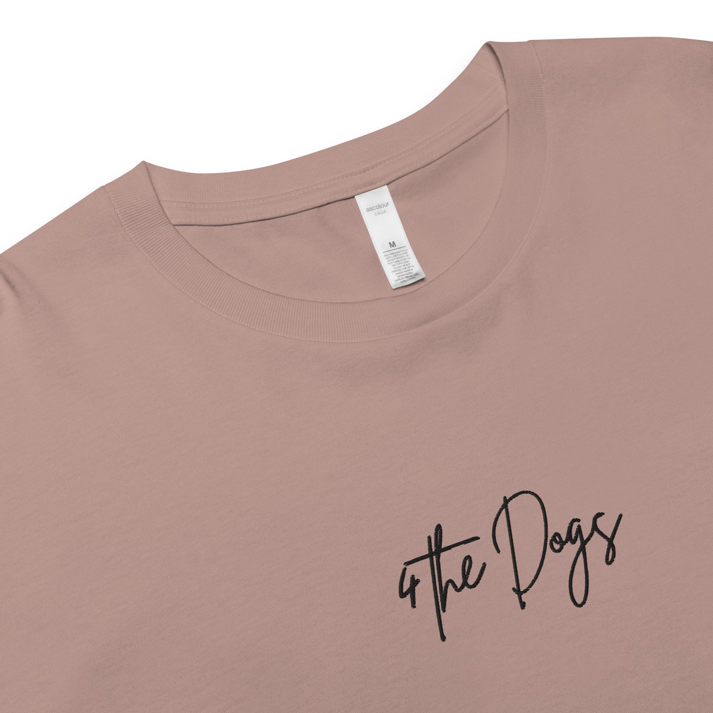 4 the Dogs Women’s crop top - Hazy Pink