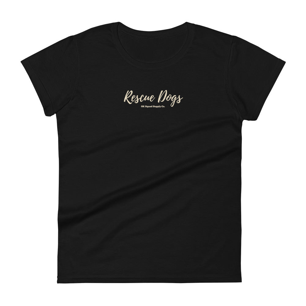 Rescue Dogs Black Women's t-shirt