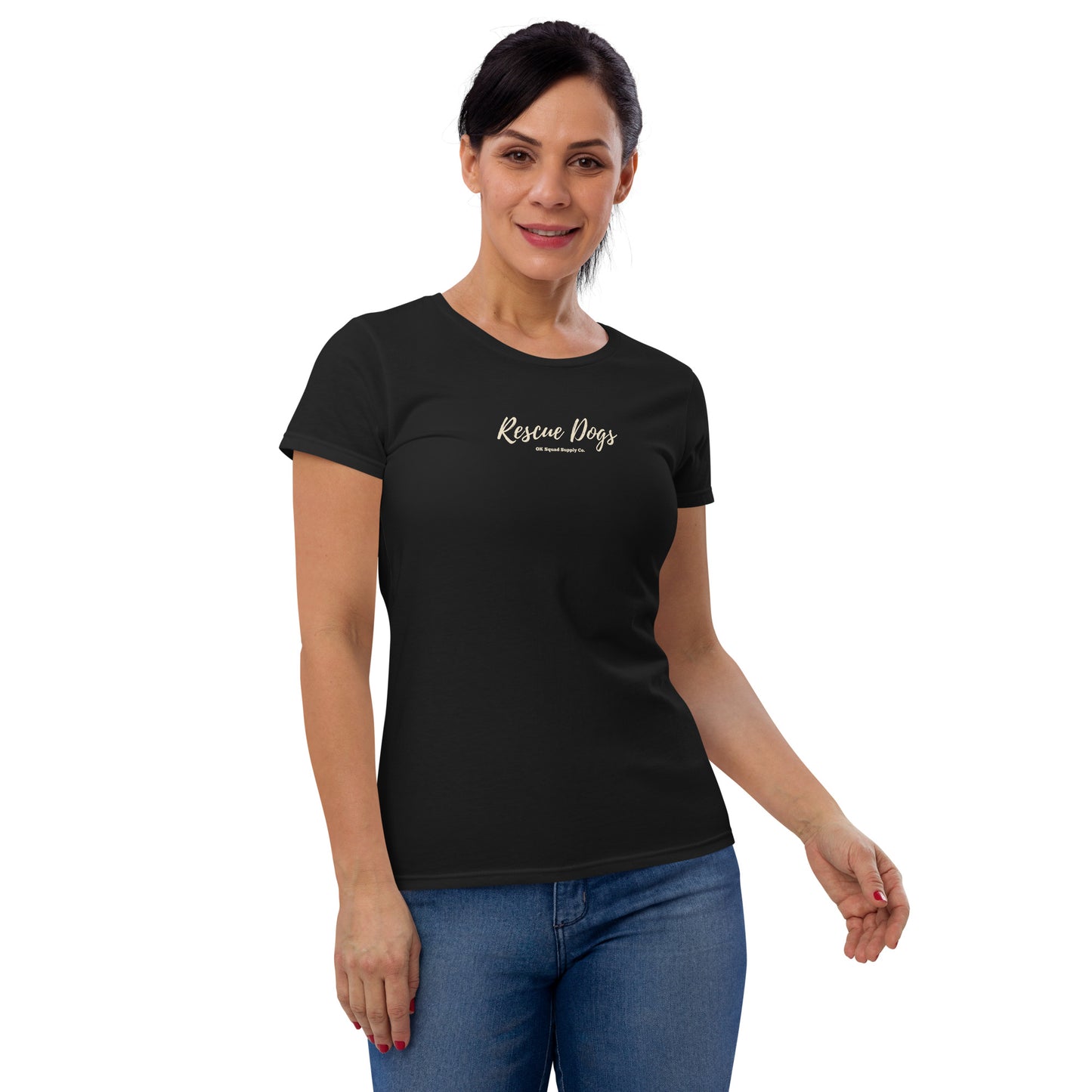 Rescue Dogs Black Women's t-shirt