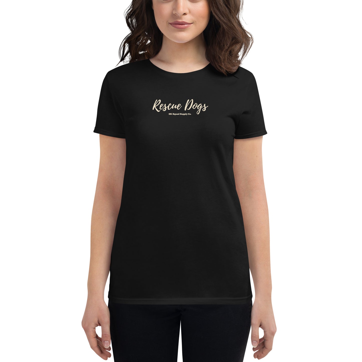 Rescue Dogs Black Women's t-shirt