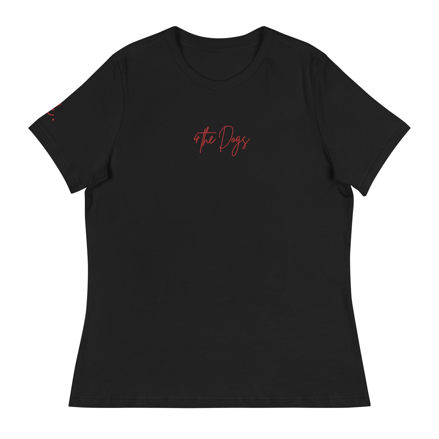 4 the Dogs - Black - Women's Relaxed T-Shirt