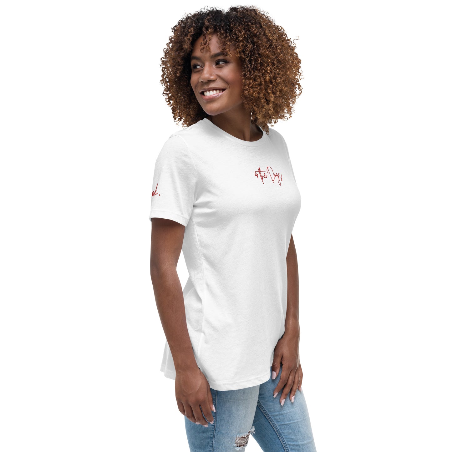 4 the Dogs - White - Women's Relaxed T-Shirt